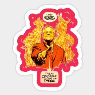 Morisson Handshake Fire Sticker